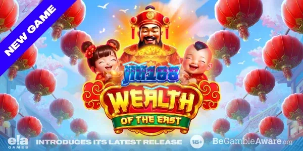 Visual na presentasyon ng Wealth of the East slot na may temang oriental